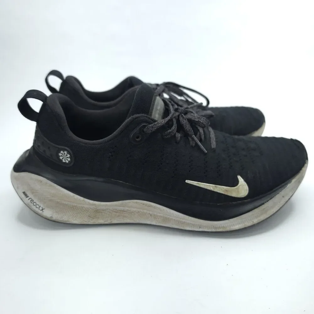 Nike ReactX Infinity Run 4 Black Athletic Road Sneakers DR2665 001 Size 8.5